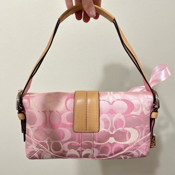 Coach Vintage Y2K Pink Soho Handbag Shoulder Bag Rare - Picture 4 of 8